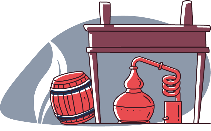 TONNEAU DE RHUM ET DISTILLERIE